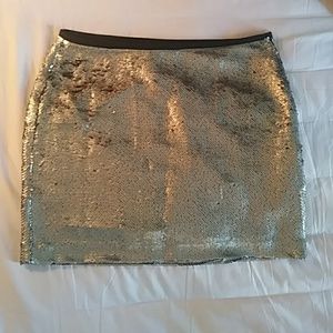 Gold Sequin Skirt New With Tags